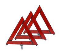 PRETYZOOM 3 pezzi Triangolo Riflettente per Auto Segnalazione per Sicurezza Design Stabile e Materiale Resistente per Situazioni e Attività Stradali