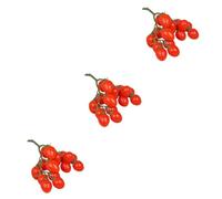 PRETYZOOM 3 Pz Pomodorini Simulati Frutta Decorazione Di Pomodorini Finto Ornamento Di Pomodorini Frutto Finto Cucina Pomodorini Prop Spuma Di Pomodorini Forniture Per La Casa Rosso Schiuma