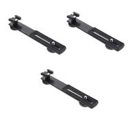 PRETYZOOM 3 Pz supporto per luce fotografica Audio stand Mike microfono e supporto microfono asmr microfono fotocamera barra spaziatrice rastrelliere per microfoni ferro da stiro Black