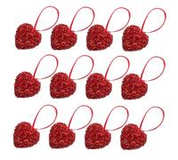 PRETYZOOM 3 Set Ciondolo Di San Ghirlanda Cuore Ornamenti Commemorativi Di Natale Coperchio Decorazioni Feste Addobbi Feste Addobbi Matrimonio Pezzo Di Plastica Rosso 12 Pezzi * 3