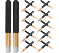 PRETYZOOM 30 pezzi Pennelli Mini Labbra Multifunzione per Trucco Spazzole Compatte Portatili con Testa Tonda per Applicazione Rossetto Correttore Pulizia Ciglia e Porri Naso Accessori