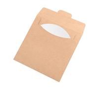 PRETYZOOM 30pezzi Kraft Paper CD Dvd Sleeves Bustper Dischi Carta per Archivio e Protezione Facili da Usare per Clienti