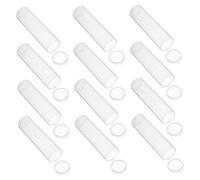 PRETYZOOM 30pezzi Provette Trasparenti Con Tappi Contenitori Plastica Sigillati Per Perle e Oggetti Accessi Fliptop Protezione Dall Umidità Per Viaggio Scuola e Laboratorio