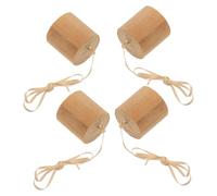 PRETYZOOM 4 Pezzi Cappello Estintore per Torcia da Giardino in Legno, | Accessorio per Torcia da Patio, Spegnimento Fiamma, Installazione Stabile, Resiste a Sole e Pioggia, Ambiente Esterno