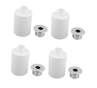 PRETYZOOM 4 Pezzi Diffusore Controllata a Tappo in Essenziali Oli 120ml Bianco e Vetro di Forma di Fungo, Evaporazione Ricaricabile, per Uffici e Fragranze Fai-da-Te