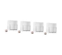 PRETYZOOM 4 Pezzi Dispenser per Batuffoli con Design Scomparto Contenitore per Organizer Cosmetici per Bagno e Camera