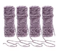 PRETYZOOM 4 Pezzi Filato di Lana Chenille Color Lavanda per Uncinetto e Maglia, Materiale Versatile e Caldo, per DIY e Lavori a Maglia in Treno Contro Vento Freddo