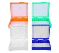PRETYZOOM 4 Pezzi Porta Vetrini per Microscopio in Plastica 25 Scomparti, Organizzatore Efficiente e Protezione dei Campioni per Laboratori di Istologia e Aule Scientifiche