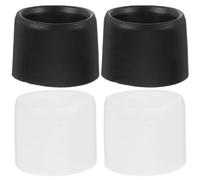 PRETYZOOM 4 Pezzi Protezione per Porta Canna da Pesca in PVC Copertura Anti-graffio e Barriera Contro Polvere e umidità, Nero e Bianco, per Spiaggia e Acque Dolci