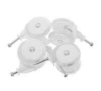 PRETYZOOM 4 Pezzi Ruote Sostitutive per Deambulatore Bebè, Set, 5 Cm | Plastica e Metallo, Uso Outdoor e Casa, Ricambio per Walker, Accessorio Pratico