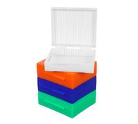 PRETYZOOM 4 Pezzi Scatola Portaoggetti per Vetrini da Microscopio 25 Scomparti in Plastica, Organizzatore Efficiente per Esperimenti Scolastici e Laboratori di Istologia