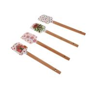 PRETYZOOM 4 Pz Spatola Per Creme in Silicone Utensili Da Cucina Natalizi Spatola Da Cucina Natalizia Strumenti Per Natalizia Raschietti Da Forno Per Crema Piccola Spatola Legno