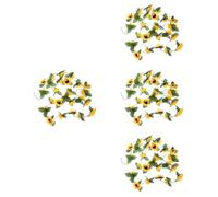 PRETYZOOM 4 Pz Vite di Girasole Fiori Finti per La Decorazione Mazzo di Girasoli Falso Fiori Artificiali Ghirlanda di Piante Finte Decorazioni Fiori di Ciliegio Fata Impostore Panno di Seta