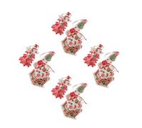 PRETYZOOM 4 Set Casa di Melma di Natale Angeli Natalizi Angioletti Natalizi Christmas Decoration Ornamento D'attaccatura Dell'albero di Natale Forniture Natalizie Argilla 3 Pezzi * 4