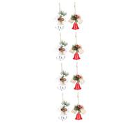 PRETYZOOM 4 Set Ciondolo Albero di Natale Festone Ghirlanda Decorazioni Arco Pendenti Natalizi Ciondolo Natalizio Accessorio Fai da Te Ciondoli Natalizi Appesi Metallo Bianca 2 Pezzi*4