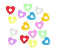 PRETYZOOM 4 Set Marcatori per Bicchieri di Cuore in Silicone Resistente al Calore e Freddo Identificatori per Bicchiere Vino Riutilizzabili per Feste e Segnaposto Bevande