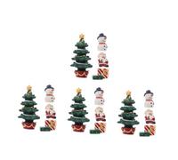 PRETYZOOM 4 Set Micro Ornamento Paesaggistico Luci USB Luce A LED Luce Dell'albero di Natale Decorazione Decorazioni Turbinii Arredamento Luce Fatata Villaggio di Natale Resina 4 Pezzi * 4
