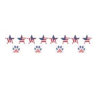 PRETYZOOM 4 Set Ornamento del Dell'indipendenza Decorazione Scrivania The Office Merchandise Casa per Tavolo Decorazione del Dell'indipendenza Ornamento A Tema USA 3 Pezzi * 4