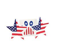 PRETYZOOM 4 Set Ornamento del Dell'indipendenza Tavolo All'aperto Decorazione Scrivania The Office Merchandise Forniture per Il Dell'indipendenza Ornamento A Tema USA 3 Pezzi*4