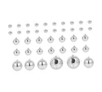 PRETYZOOM 40 Pezzi palla a specchio decorazioni per cerimonie nuziali mini specchi specchietto festa a tema arredamento decorazioni natalizie abbellimento della torta Natale