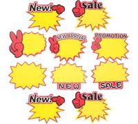 PRETYZOOM 400 Etichette per Prezzi in Carta Liscia, Cartellini Prezzi Vuoti a Forma di Stella Mini, Cartelli Prezzo per Negozi e Supermercati, Etichette per Frutta e Verdura, Confezione