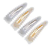 PRETYZOOM 4pezzi Fermagli Capelli Perle Decorative Forcine per Capelli per Donne e Ragazze Perle