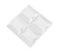 PRETYZOOM 4pezzi Marcatori Stradali Riflettenti in Abs Con Segnali Sovrastanti Per Sicurezza Notturna e Visibilità Diurna Indicatori Rifrangenti Versatili Per Traffico Strade Urbane e Autost