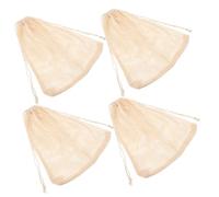 PRETYZOOM 4pezzi Sacchetti Cotone Per Cottura Di Mare Sacchetti Bollitura Riutilizzabili Rete Per Cucina Studiati Per Pesce Crostacei Grandi Famiglie