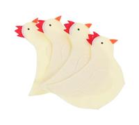 PRETYZOOM 4pezzi Sacchetti Per Uova Di Pasqua in Stoffa Portauova Decorativi Tema Pasquale Copriuova Creativi Forma Di Pulcino Per Feste