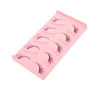 PRETYZOOM 5 paia Ciglia Finte con Decorazioni in Plastica Effetto Naturale per Trucco Occhi da Palco e Feste Estensioni Morbide in Fibra Chimica Comoda