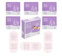 PRETYZOOM 5 Pezzi Maschera per Occhi Termica Monouso, Eye Mask a Vapore, Tessuto Non Tessuto e Cotone Agugliato, Viola Lavanda, per Affaticamento e Uso Quotidiano