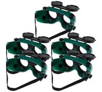 PRETYZOOM 5 Pezzi Occhiali da Saldatura in Plastica Copertura Ribaltabile, Occhiali Protettivi Oscuranti per Saldatore Fascia Regolabile, per Saldatura, Molatura e Taglio Professionale