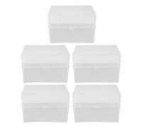 PRETYZOOM 5 Pezzi Scatola Porta Puntali in Plastica Bianco per Pipette, Organizer per Laboratorio Monitoraggio Facile e Conservazione Efficiente in Strutture di Ricerca