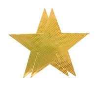 PRETYZOOM 5 Stelle a Mano in Feltro Oro 2 Pezzi con Bande Elastiche, Accessori Multifunzione per Feste di Compleanno e Spettacoli Teatrali