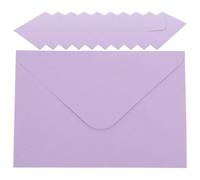 PRETYZOOM 50 Pezzi Buste per Biglietti D’invito Matrimonio in Carta Resistente Lilla Chiaro Buste per Inviti alle Feste Leggere e Portatili Design Semplice per Uso Ufficio e Cerimonie