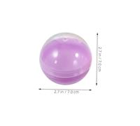 PRETYZOOM 50 pezzi Capsule Rotonde Macaron Trasparenti Contenitori Riempibili Plastica per Distributori Automatici Giochi e Feste Scatole DIY Colorate per Adulti