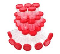 PRETYZOOM 50 Pezzi Contenitore Per Campioni in Plastica Con Coperchio a Spirale Ermetico Per Test Di Laboratorio e Prelievo Di Campioni Biologici