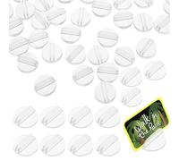 PRETYZOOM 50 Pezzi Supporti Per Carte Da Gioco Trasparenti Circolari in Plastica Organizzatori Di Carte Da Tavolo Per Giochi Di Società Accessori Versatili Per Feste E Riunioni