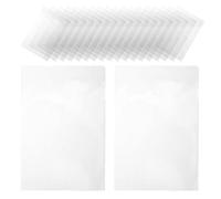 PRETYZOOM 500 Pezzi Proteggi Schede Ricetta in Plastica Trasparente, Doppia | Resistente a Olio e Acqua, Facile da Pulire, per Schede e Note in Ufficio o Ristorante