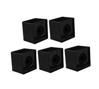 PRETYZOOM 5pezzi Cubo per Microfono in Stazione Bandiera Quadrata per Microfono Portatile Accessorio per Interviste e Presentazioni Logo Vuoto per Personalizzazione per Spettacoli Sul Palco