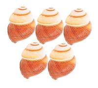 PRETYZOOM 5pezzi Gusci Naturali per Escargot Sicuri e Isolanti per Ristoranti per Antipasti Gourmet