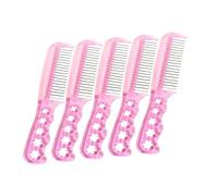 PRETYZOOM 5pezzi Pettini in Acciaio per Parrucche Pettini Denti Fini per Fissare la Parrucca Antiforfora in Acciaio per Tagliare i Capelli per Sollevare e Cotonare