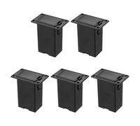 PRETYZOOM 5pezzi Scatola per Batteria in Plastica Nera per Pickup per Chitarra Custodia per Batteria Attiva Portabatterie per Parti di Ricambio per Chitarra e Basso