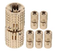 PRETYZOOM 6 Cerniere Nascoste per Mobili in Ottone da 8 Mm, Cerniere a Barilotto Invisibili per Scatole di Gioielli e Armadietti, Ferramenta Fai da Te Apertura a 180° e Finitura