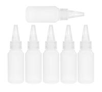 PRETYZOOM 6 Pezzi Bottiglie di Plastica 30ml per Colla e Vernice, Bottiglie Squeeze Piccole in PE, Uso Versatile e Dimensioni Portatili per Produzione Industriale e Manutenzione