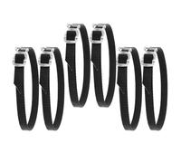 PRETYZOOM 6 pezzi Cinghie Antiscivolo Regolabili per Pedali Bici e in Polipropilene e Metallo Accessori Resistenti per Controllo Ottimale del Piede