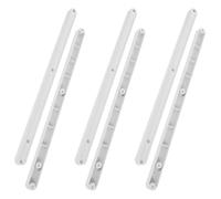 PRETYZOOM 6 Pezzi Guida per Cassetto Laterale in ABS Bianco | Montaggio per Mobili e Scrivanie, Design Scanalato, Limita Movimenti Laterali, Compatibile