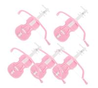 PRETYZOOM 6 Pezzi Mini Violino Decorativo Mini Strumenti Mondi Più Piccolo Violino Portachiavi Realistico Squisito Ornamento Del Modellazione Artigianale Casa Di