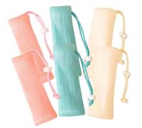 PRETYZOOM 6 pezzi Sacchetti Sapone Multistrato Colorati per Saponi Solidi Rete Esfoliante e Schiumogena per Doccia e Viaggio Sacchetti Salva Sapone Morbidi ed Elastici Adatti Saponi Fatti