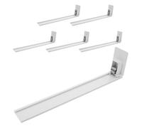 PRETYZOOM 6 Pezzi Spingitore Automatico per Scaffale, Organizer Bianco in Pet